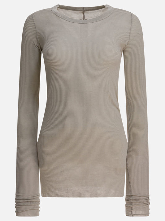 Crewneck t-shirts Solid colour  Grey - Rick Owens Women | PLP | VIETTI Online Store 
