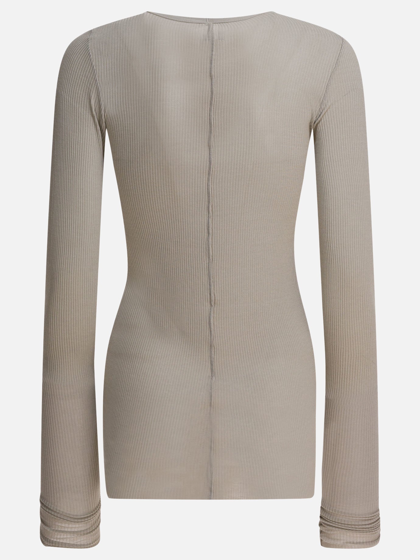 Crewneck t-shirts Solid colour  Grey - Rick Owens Women | PDP | VIETTI Online Store | thumbnail_2