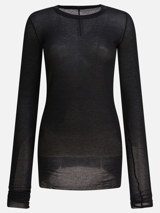 Crewneck t-shirts Solid colour  Black - Rick Owens Women | PLP | VIETTI Online Store 
