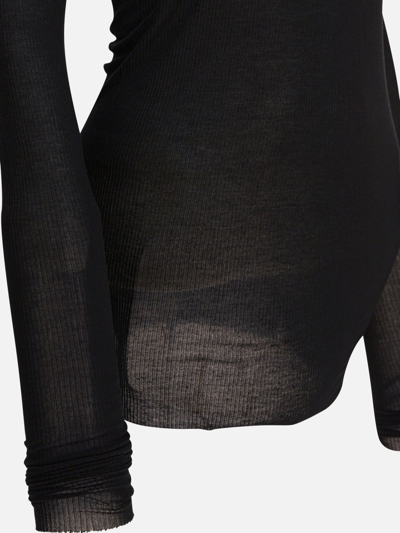 Crewneck t-shirts Solid colour  Black - Rick Owens Women | PDP | VIETTI Online Store | thumbnail_4