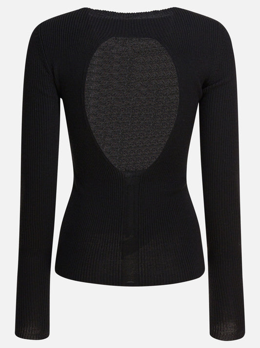 Boat neck sweaters Solid colour  Black - Rick Owens Women | PLP | VIETTI Online Store | 2
