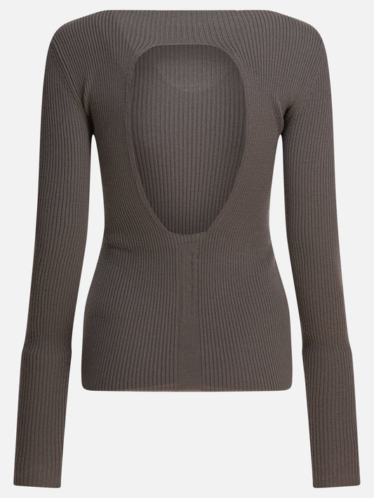 Boat neck sweaters Solid colour  Grey - Rick Owens Women | PLP | VIETTI Online Store | 2
