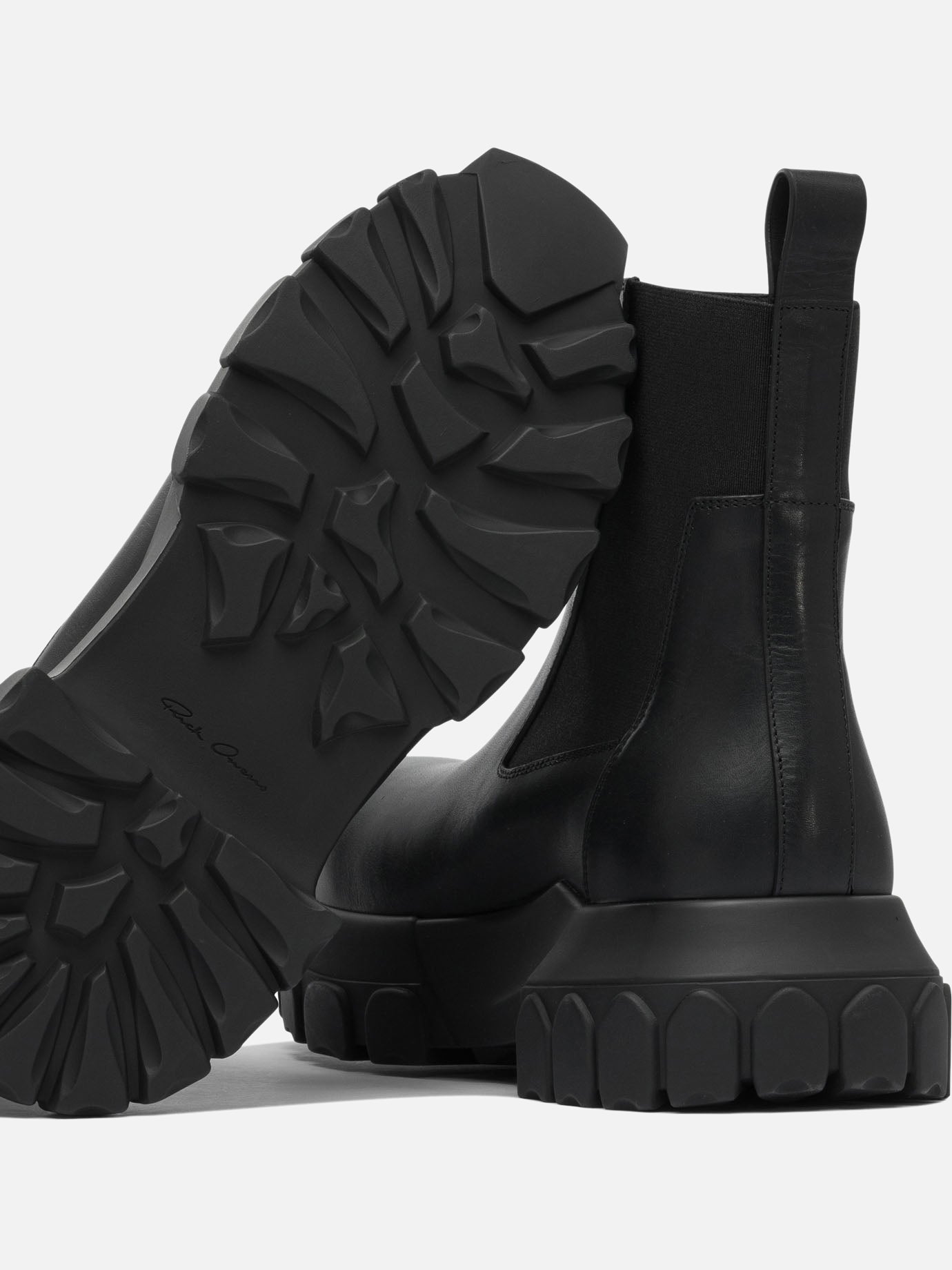 Rick Owens &quot;Beatle Bozo Tractors&quot; ankle boots 11798419_35 Black thumbnail_5