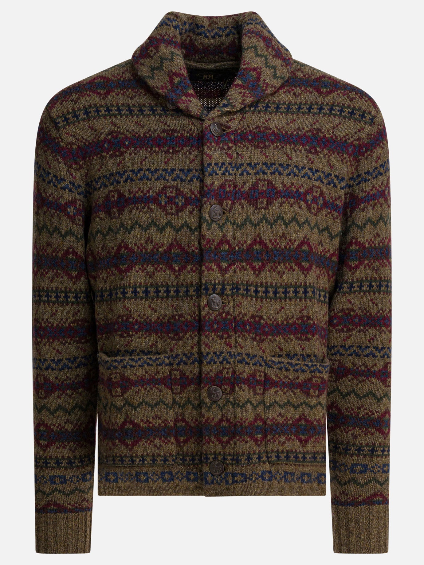 Cardigans Textured knit  Brown - RRL by Ralph Lauren Men | PDP | VIETTI Online Store | thumbnail