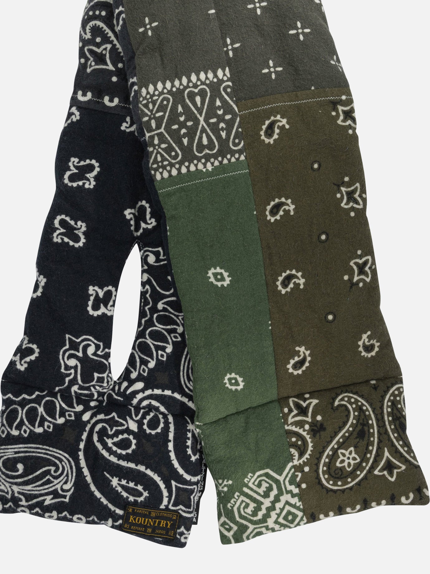 Classic scarves 100% cotton  Green - KAPITAL Men | PDP | VIETTI Online Store | Zoom-Modal_2
