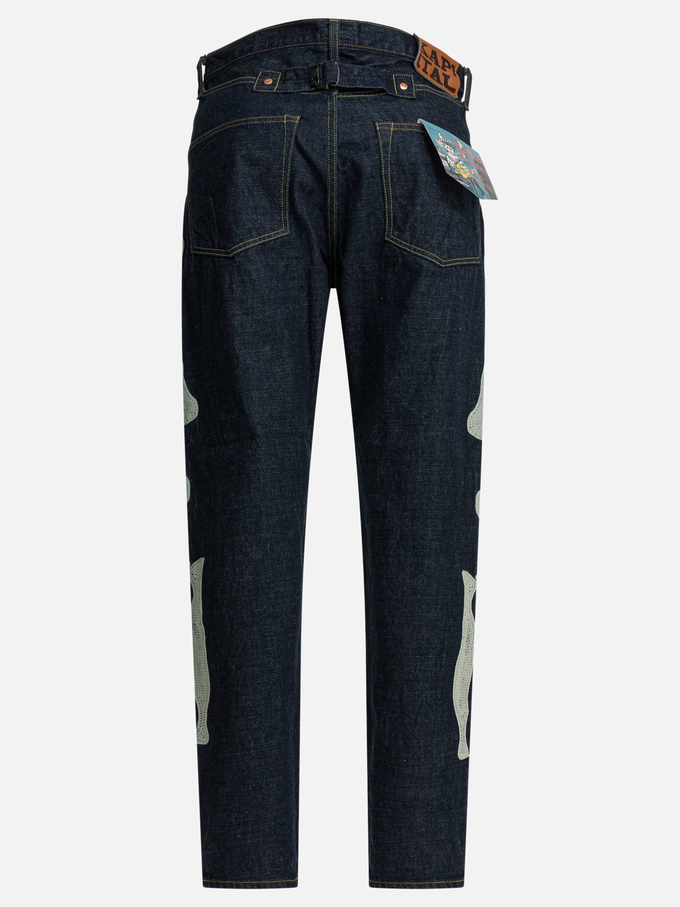 Straight-leg jeans Solid colour  Blue - KAPITAL Men | PDP | VIETTI Online Store | Zoom-Modal_2

