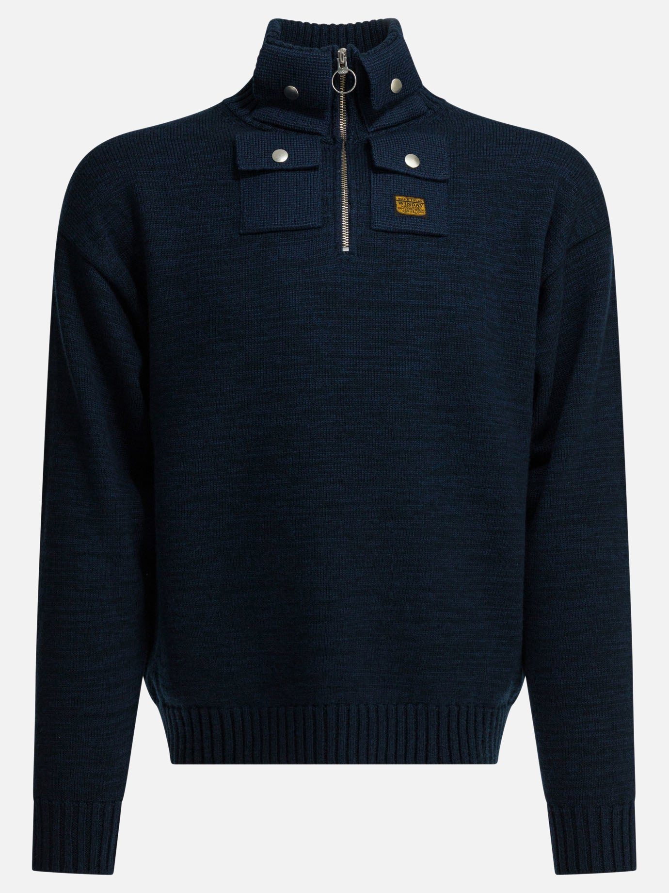 Half zip sweaters Solid colour  Blue - KAPITAL Men | PDP | VIETTI Online Store | thumbnail