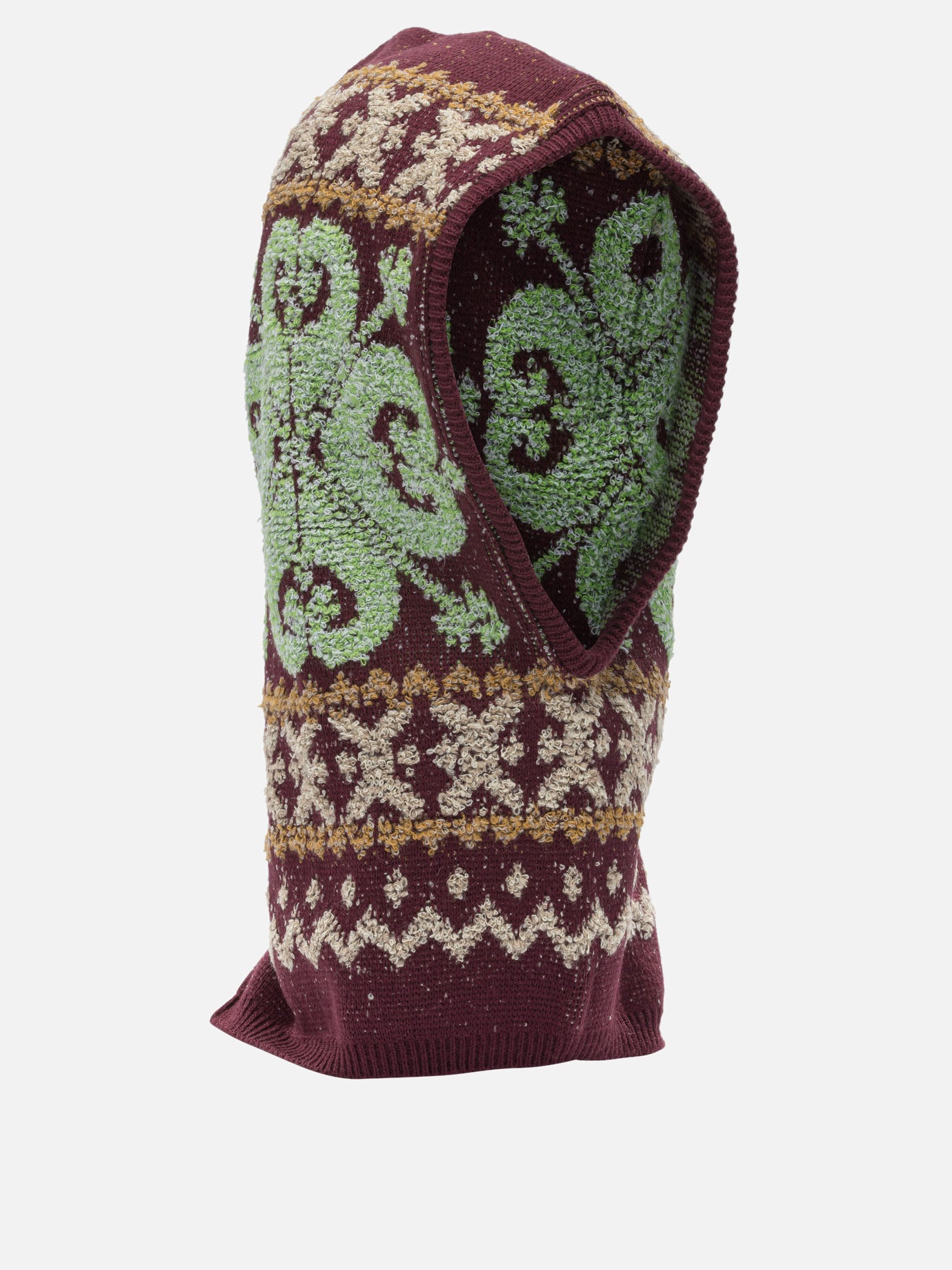 Balaclava 100% wool  Bordeaux - KAPITAL Men | PDP | VIETTI Online Store | Zoom-Modal_2
