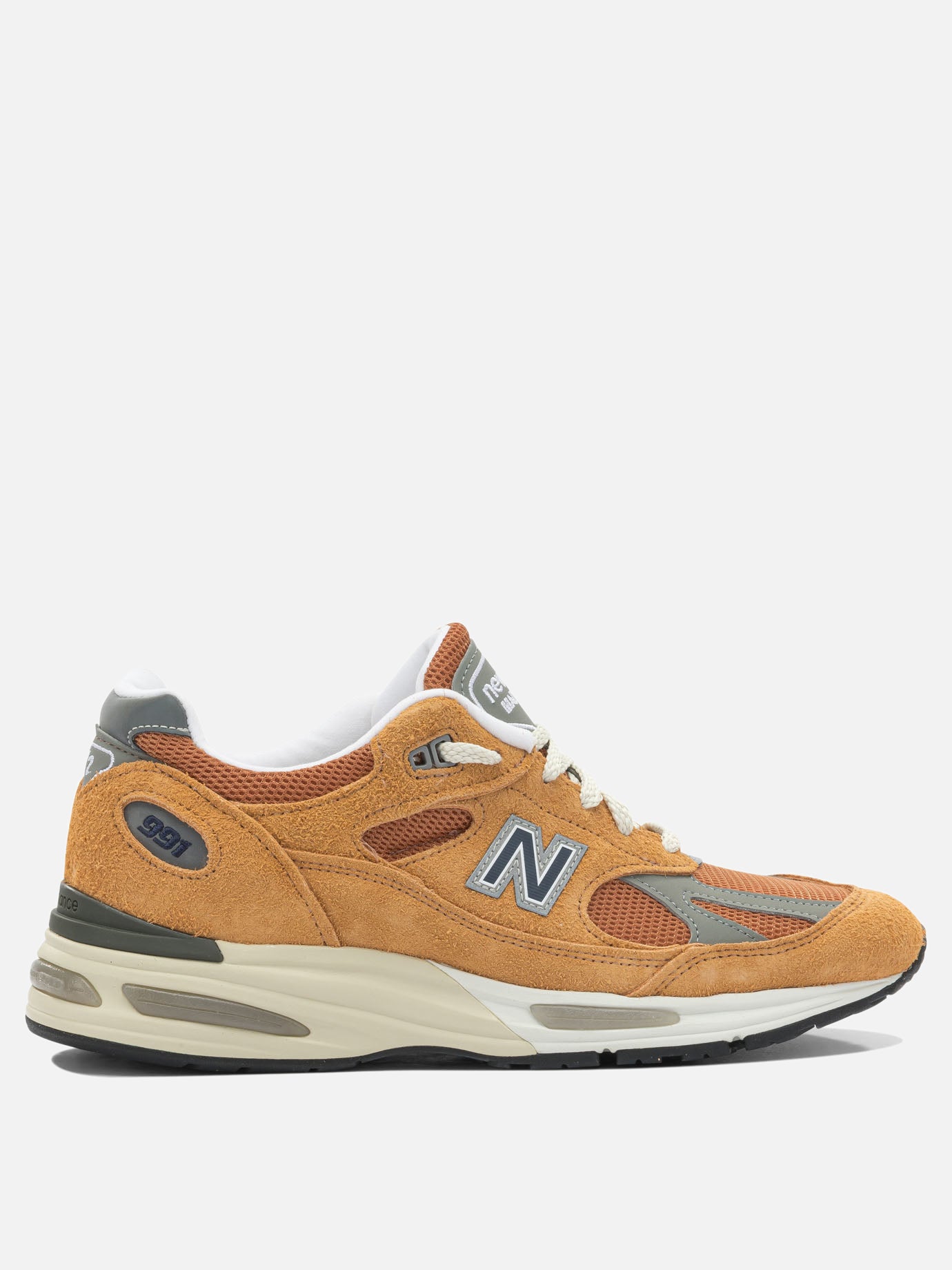 Low top sneakers 100% suede - 100% rubber  Orange - New Balance Men | PDP | VIETTI Online Store | thumbnail