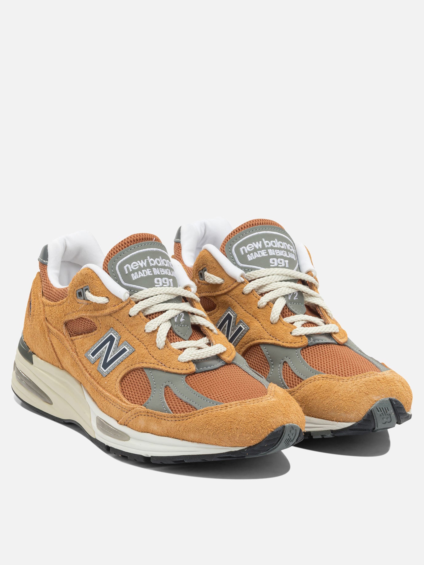 Low top sneakers 100% suede - 100% rubber  Orange - New Balance Men | PDP | VIETTI Online Store | thumbnail_2