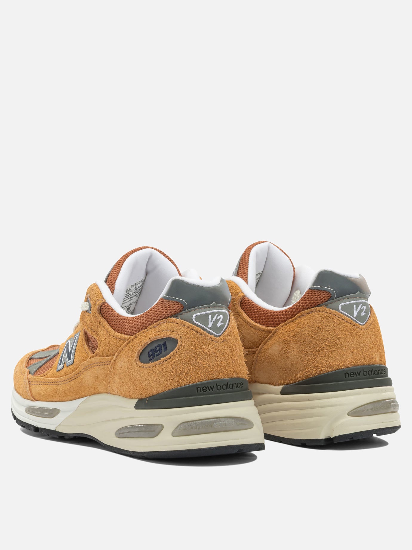 Low top sneakers 100% suede - 100% rubber  Orange - New Balance Men | PDP | VIETTI Online Store | thumbnail_4