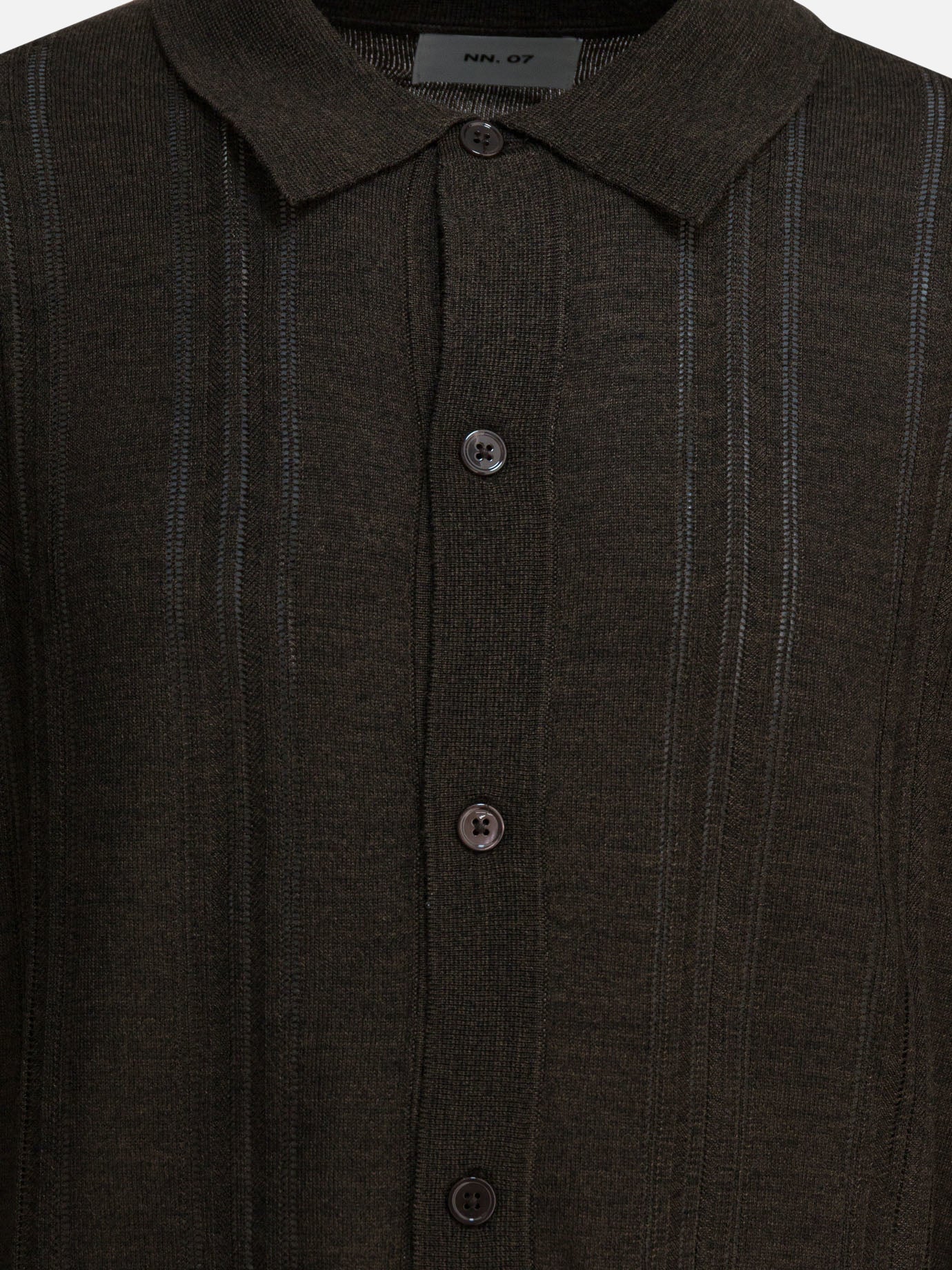 Cardigans Textured knit  Brown - NN.07 Men | PDP | VIETTI Online Store | Zoom-Modal_3
