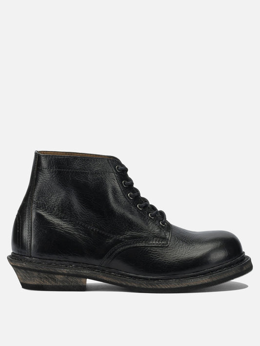 Lace-up boots 100% leather - 100% rubber  Black - Our Legacy Men | PDP | VIETTI Online Store 
