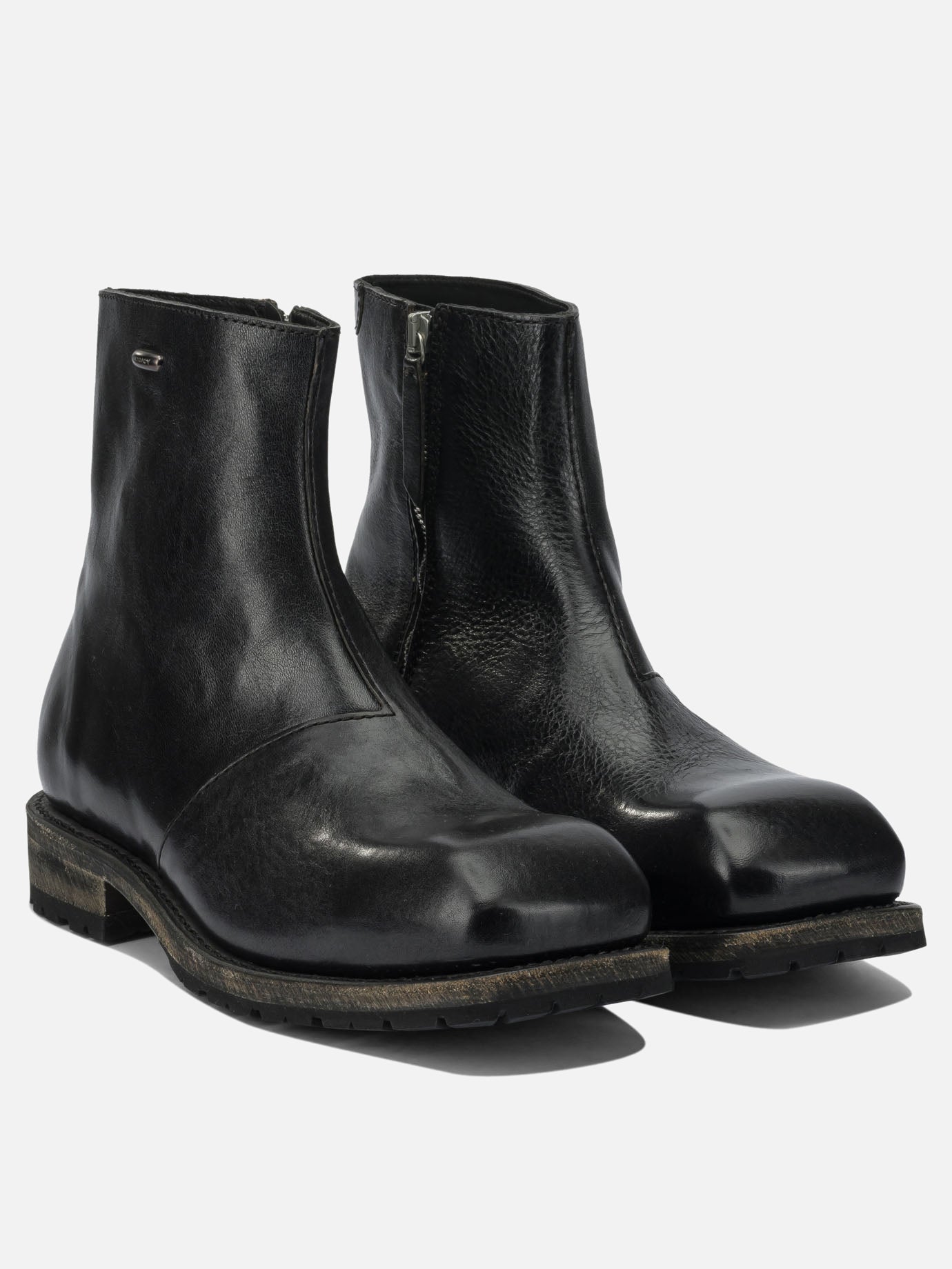 Zipped boots 100% calf leather - 100% rubber  Black - Our Legacy Men | PDP | VIETTI Online Store | thumbnail_2