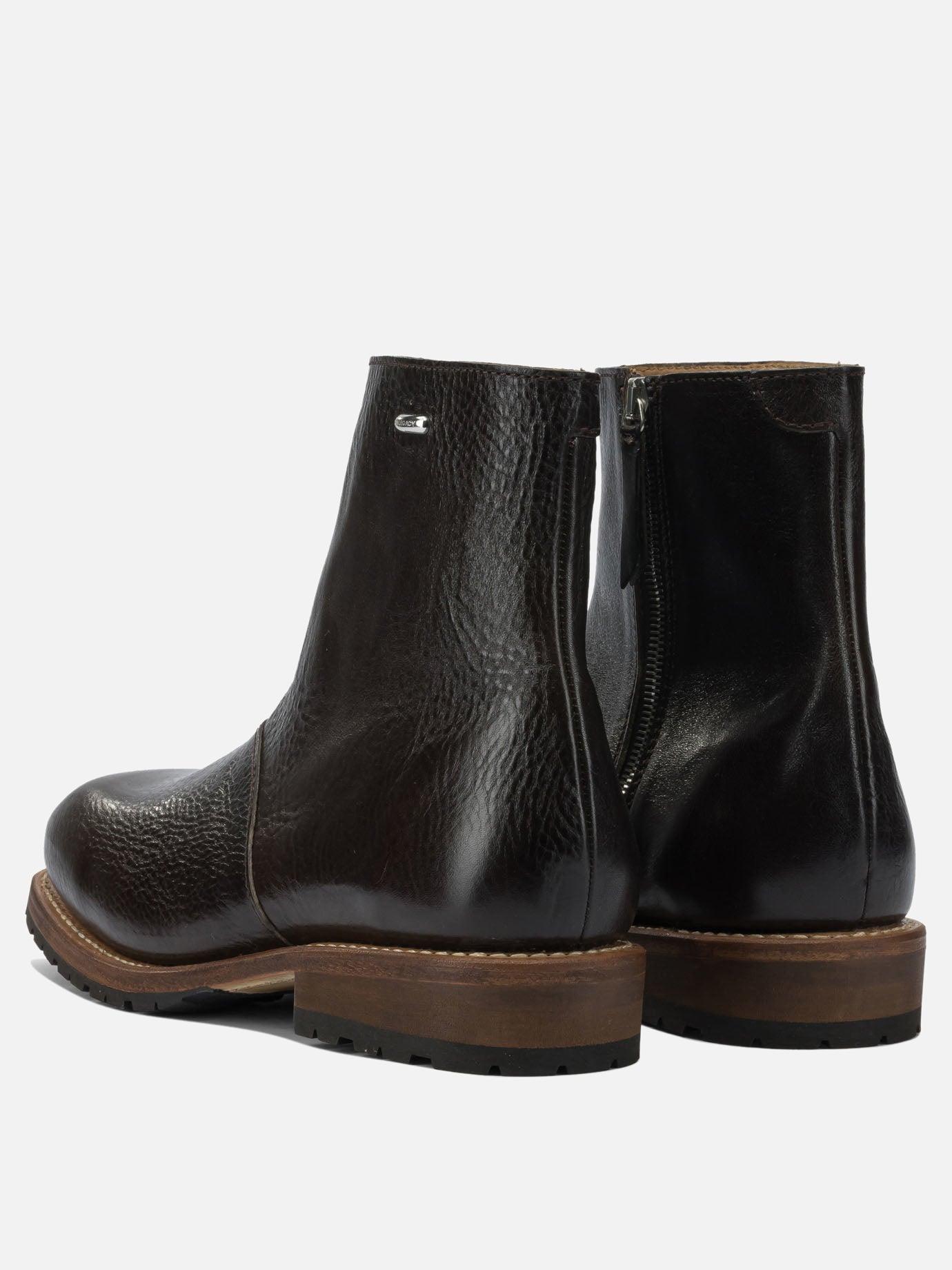 Zipped boots 100% leather - 100% rubber  Black - Our Legacy Men | PDP | VIETTI Online Store | thumbnail_4