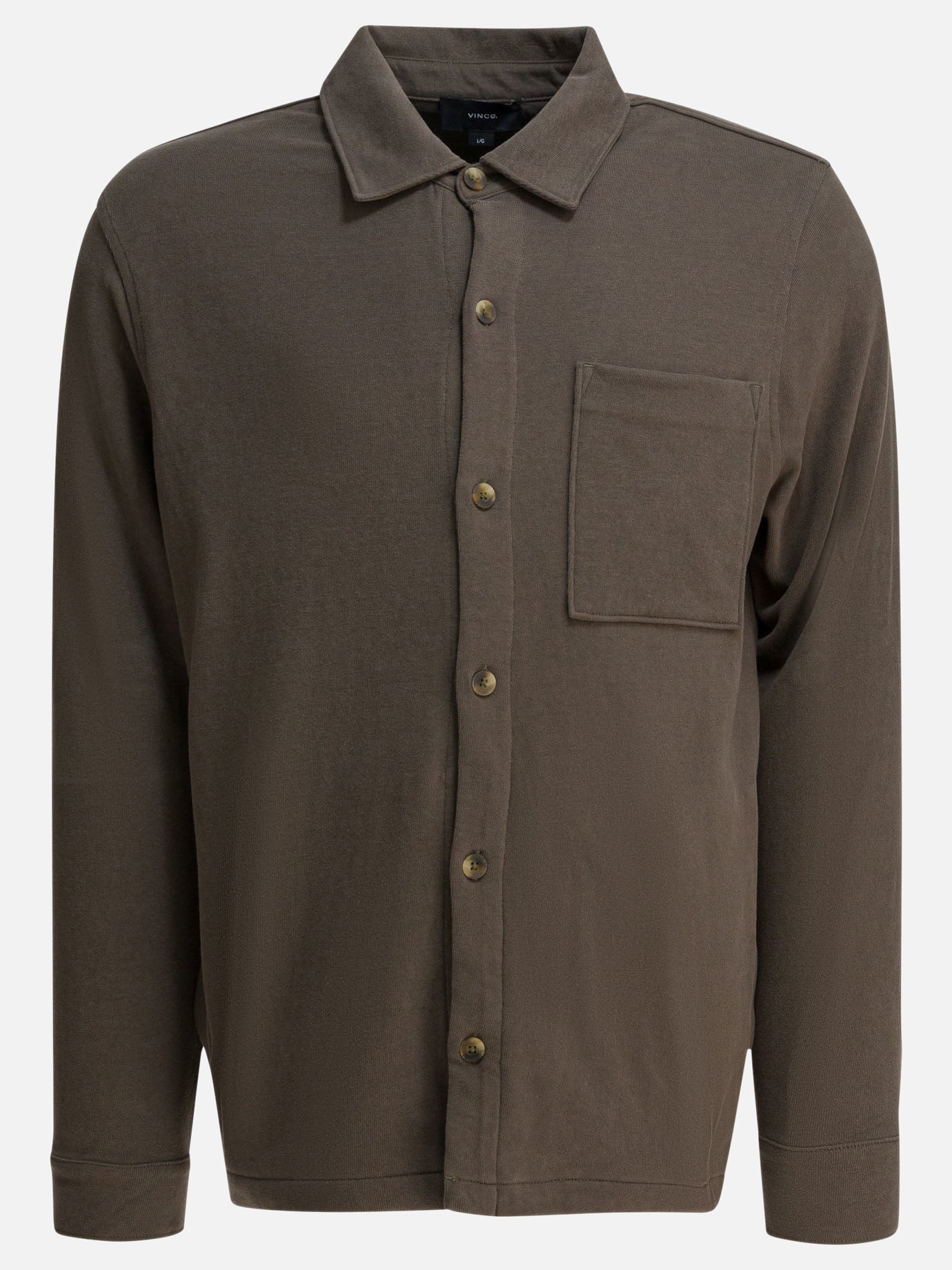 Overshirt jackets Solid colour  Brown - Vince Men | PDP | VIETTI Online Store | Zoom-Modal
