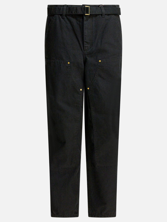 Leisure trousers Logo  Black - Sacai Men | PDP | VIETTI Online Store 
