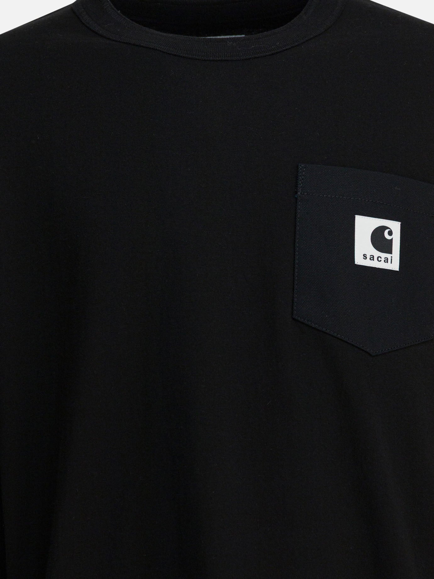 Crewneck t-shirts Logo  Black - Sacai Men | PDP | VIETTI Online Store | Zoom-Modal_3
