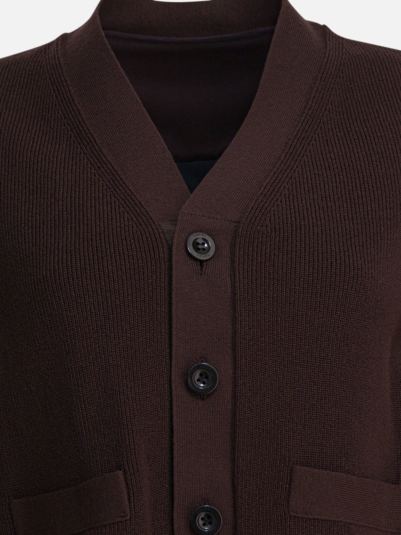 Cardigans Solid colour  Brown - Sacai Women | PDP | VIETTI Online Store | Zoom-Modal_3

