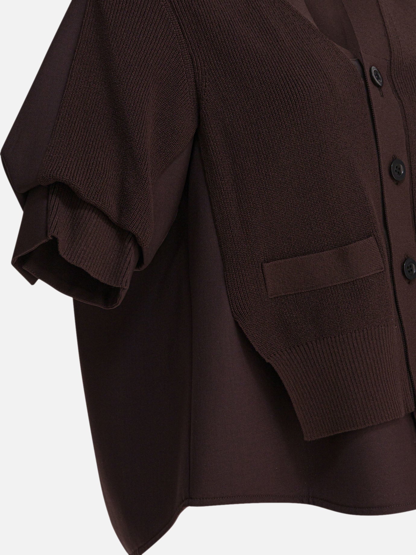 Cardigans Solid colour  Brown - Sacai Women | PDP | VIETTI Online Store | thumbnail_4