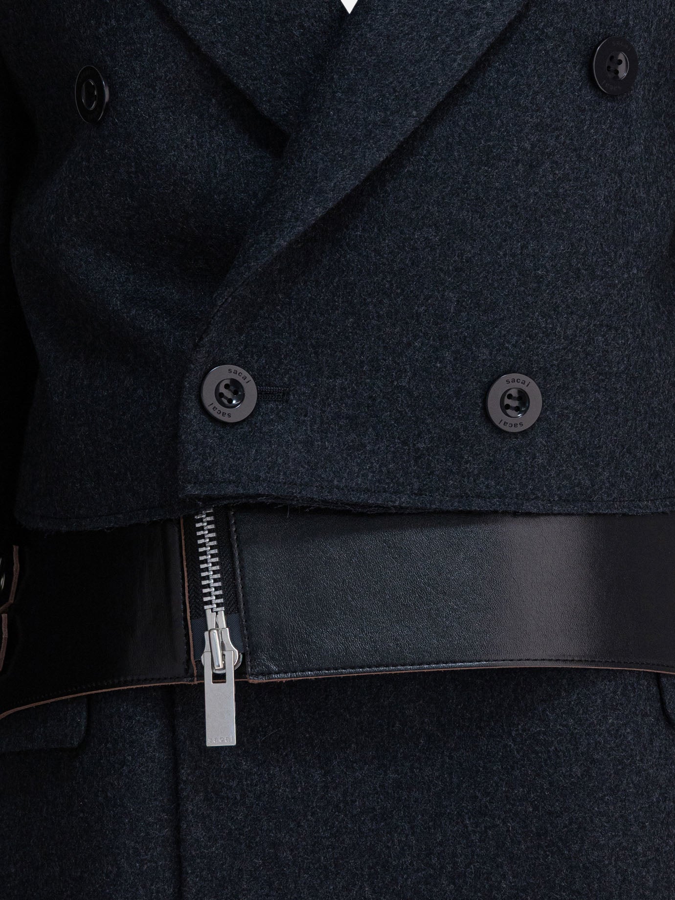 Short coats Pinstriped  Grey - Sacai Women | PDP | VIETTI Online Store | Zoom-Modal_3
