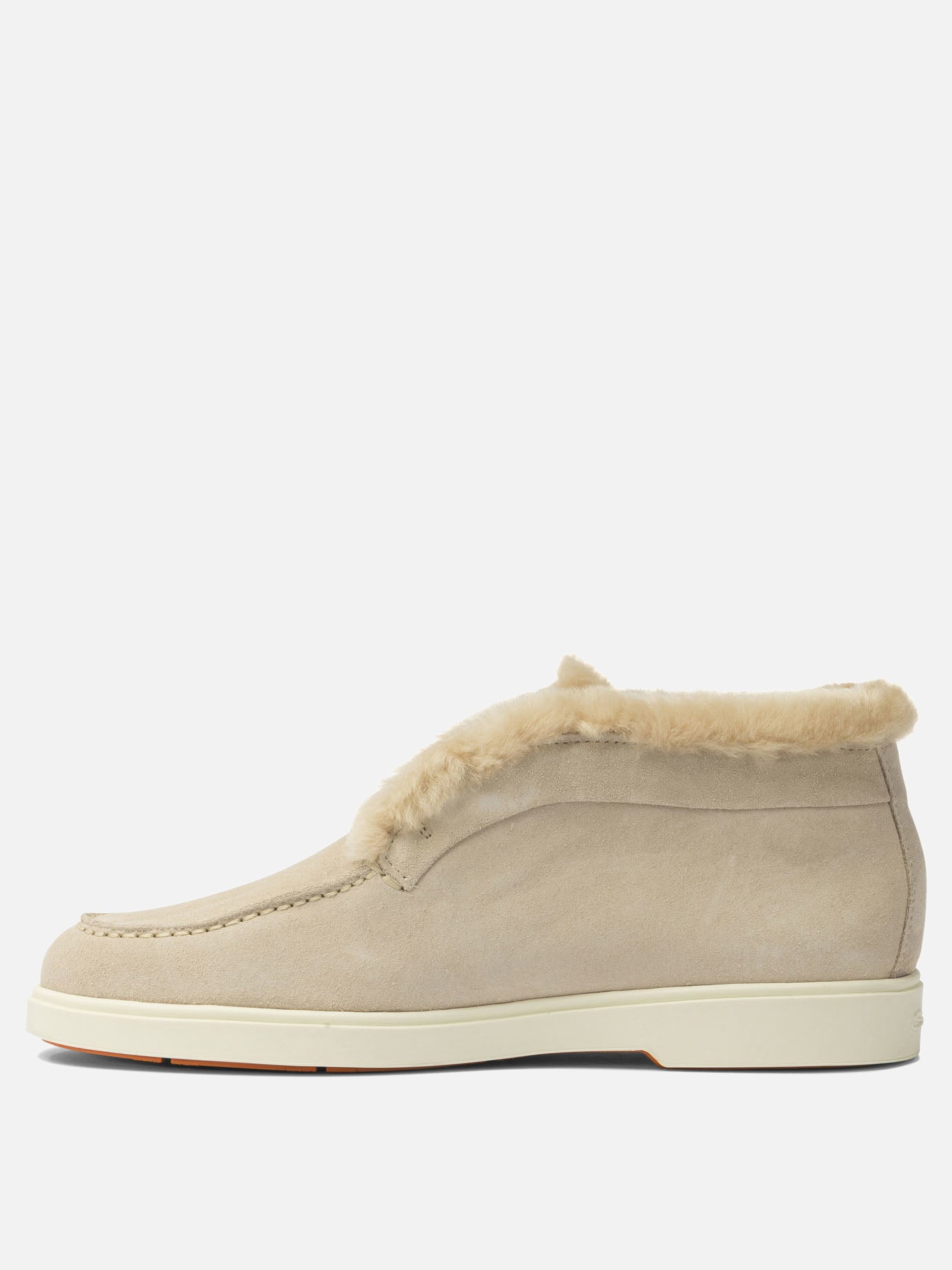 Loafers 100% calf leather - 100% rubber  Beige - Santoni Women | PDP | VIETTI Online Store | Zoom-Modal_3
