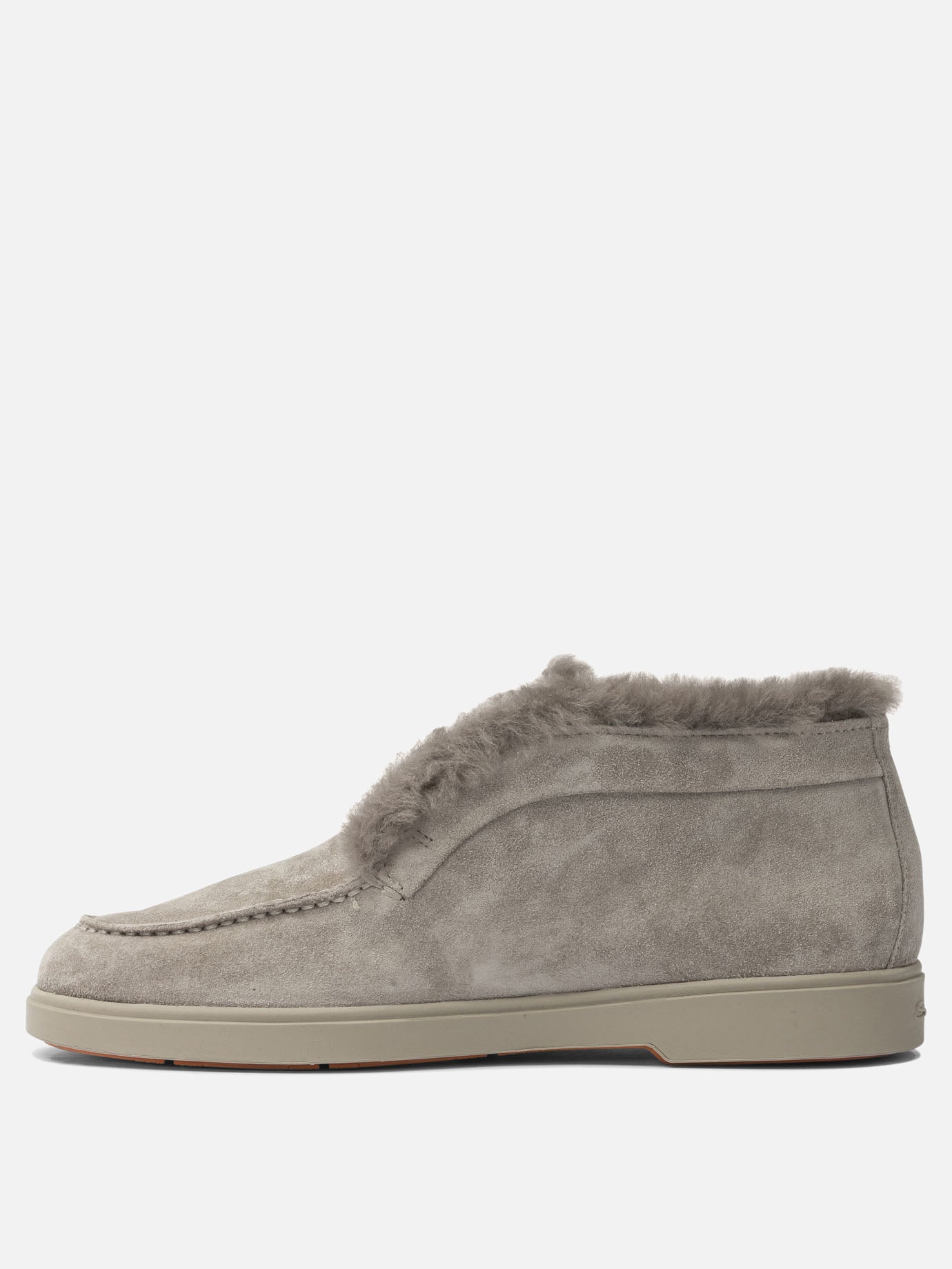 Loafers 100% calf leather - 100% rubber  Grey - Santoni Women | PDP | VIETTI Online Store | Zoom-Modal_3
