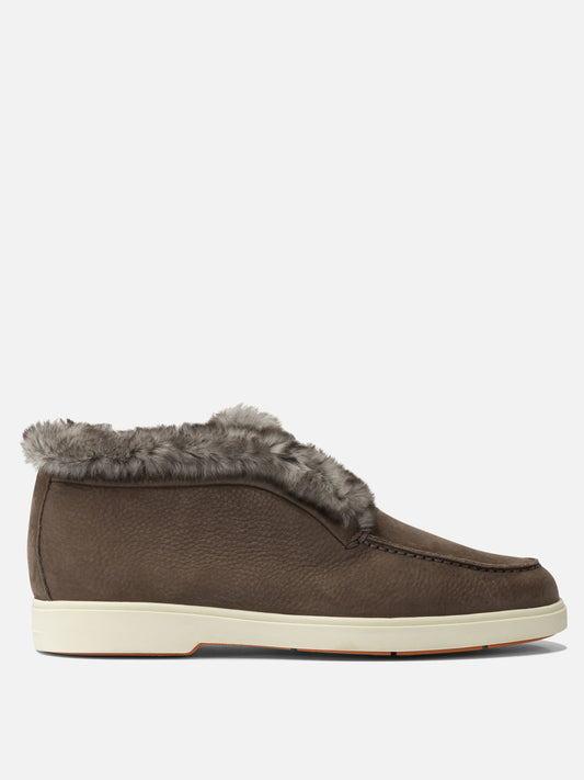Loafers 100% calf leather - 100% rubber  Brown - Santoni Women | PLP | VIETTI Online Store 
