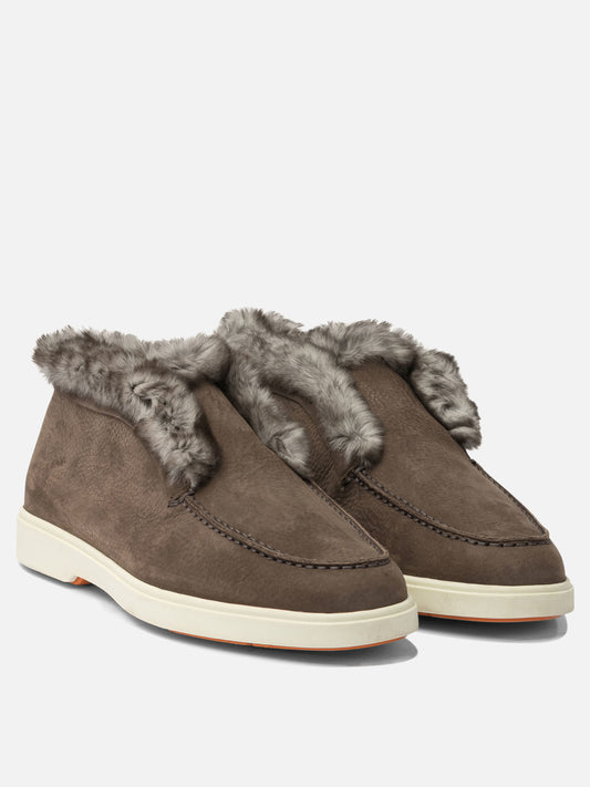 Loafers 100% calf leather - 100% rubber  Brown - Santoni Women | PLP | VIETTI Online Store | 2

