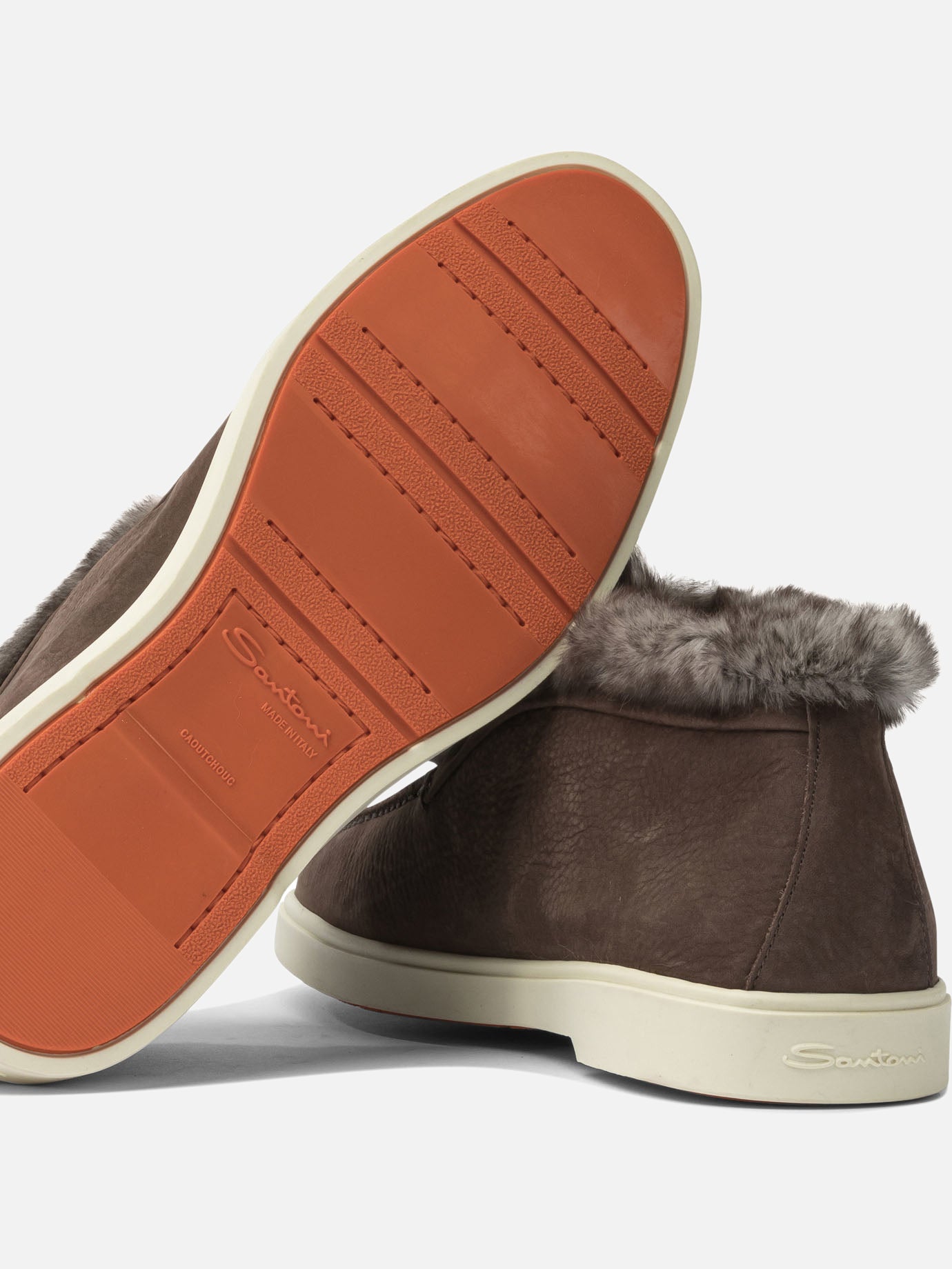 Loafers 100% calf leather - 100% rubber  Brown - Santoni Women | PDP | VIETTI Online Store | Zoom-Modal_5
