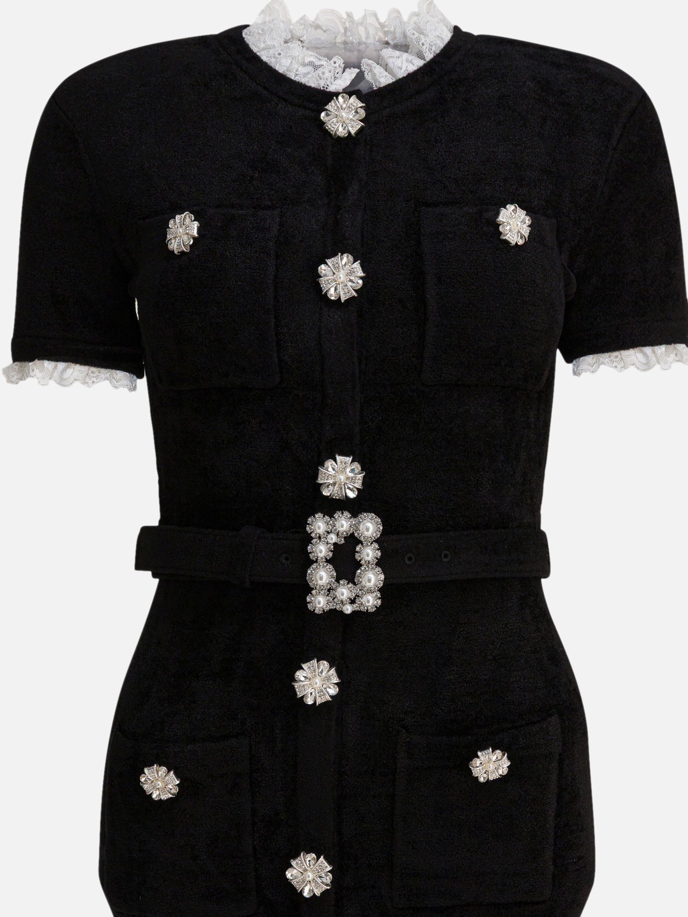 Midi dresses Solid colour  Black - Self-portrait Women | PDP | VIETTI Online Store | Zoom-Modal_3
