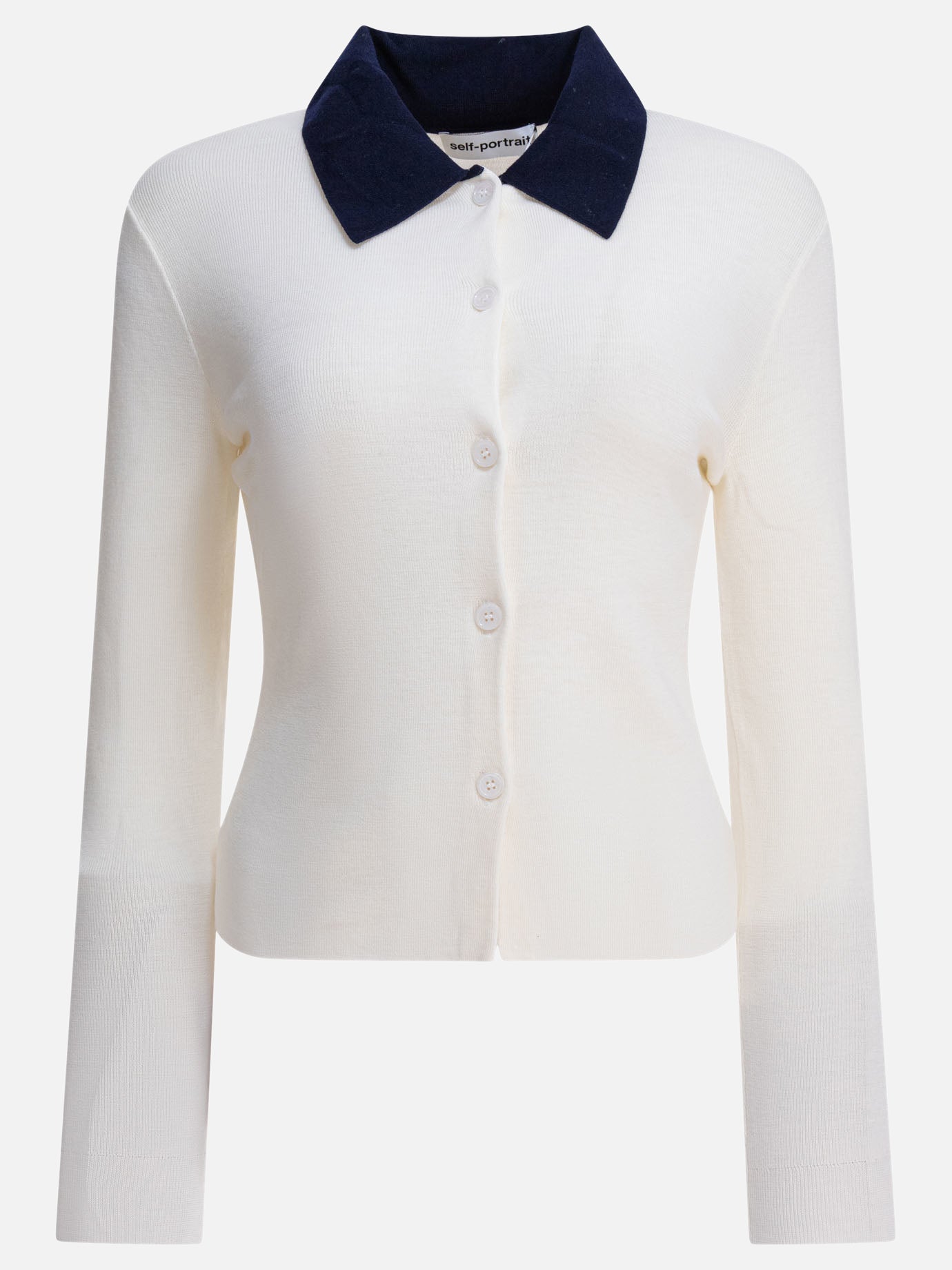 Cardigans Solid colour  Beige - Self-portrait Women | PDP | VIETTI Online Store | thumbnail