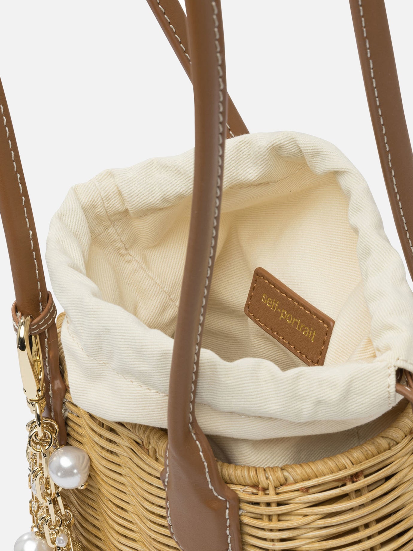 Mini bags 100% rattan  Brown - Self-portrait Women | PDP | VIETTI Online Store | Zoom-Modal_5
