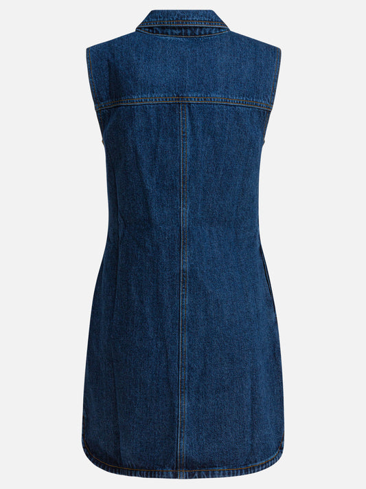 Mini dresses Solid colour  Blue - Self-portrait Women | PDP | VIETTI Online Store | 2
