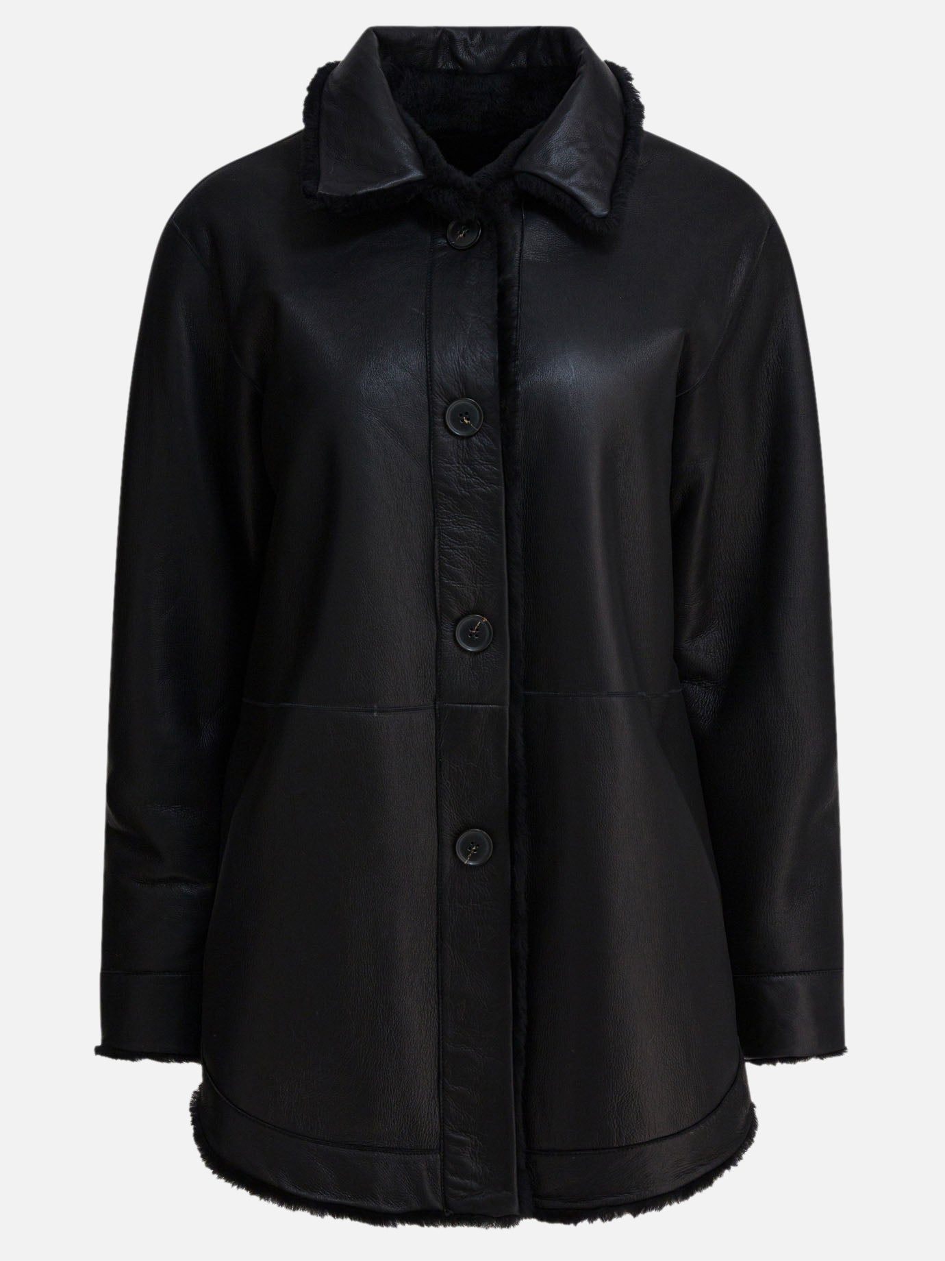 Long coats Solid colour  Black - Semper Women | PDP | VIETTI Online Store | thumbnail_2