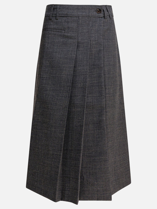 Midi skirts Solid colour  Grey - Soeur Women | PDP | VIETTI Online Store 
