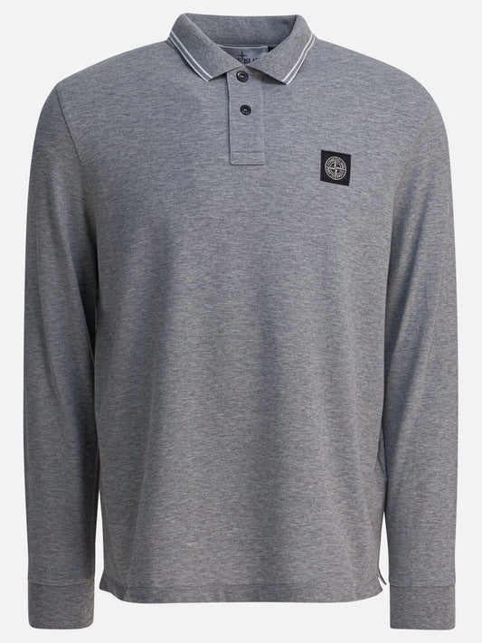 Polo shirts with buttons Logo  Grey - Stone Island Men | PLP | VIETTI Online Store 
