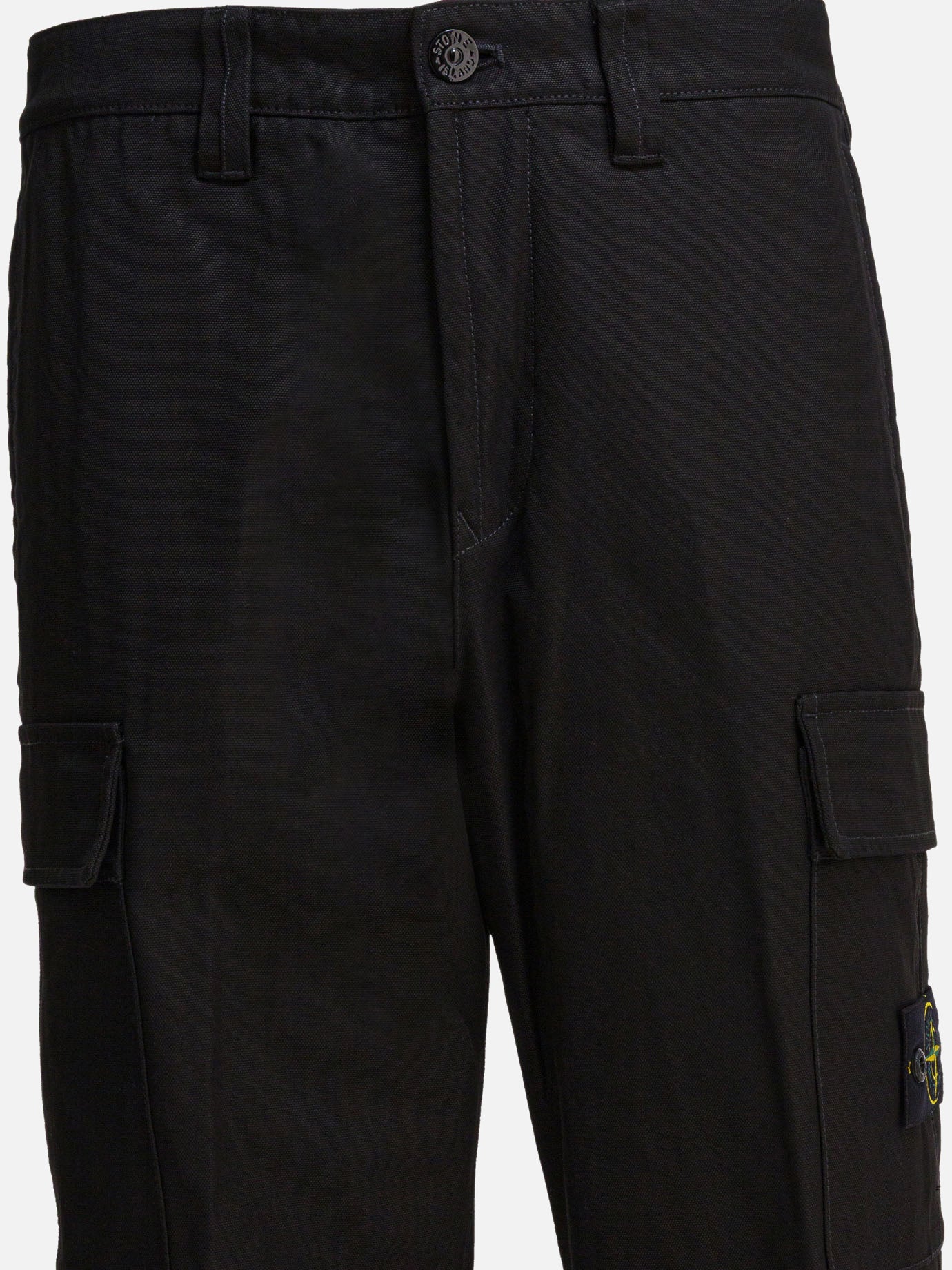 Cargo & parachute trousers Logo  Black - Stone Island Men | PDP | VIETTI Online Store | thumbnail_3