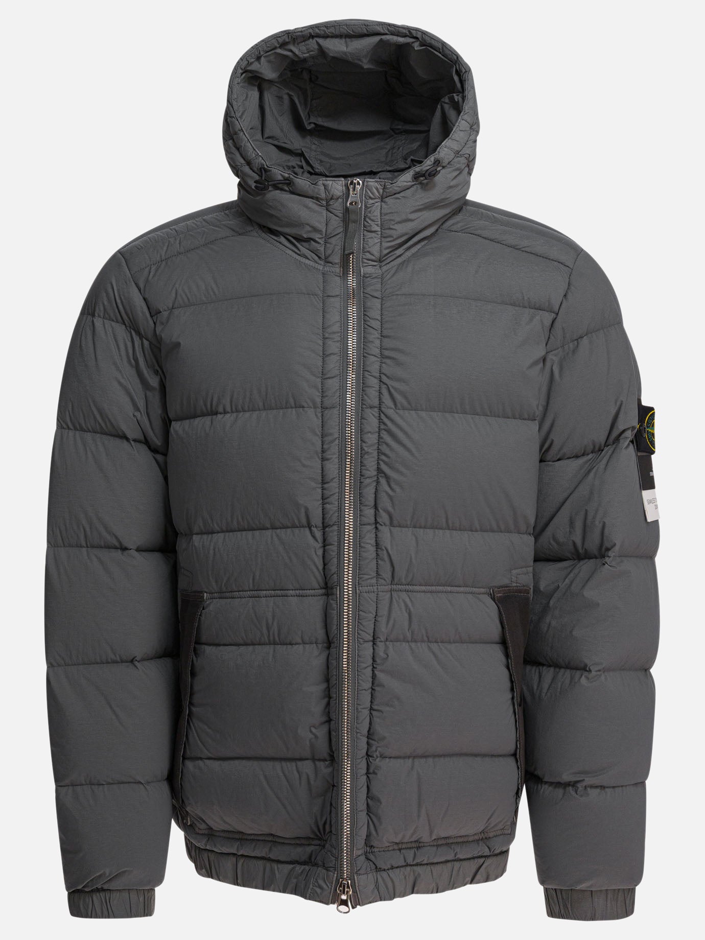 Stone Island Lightweight stretch nylon down jacket Grey