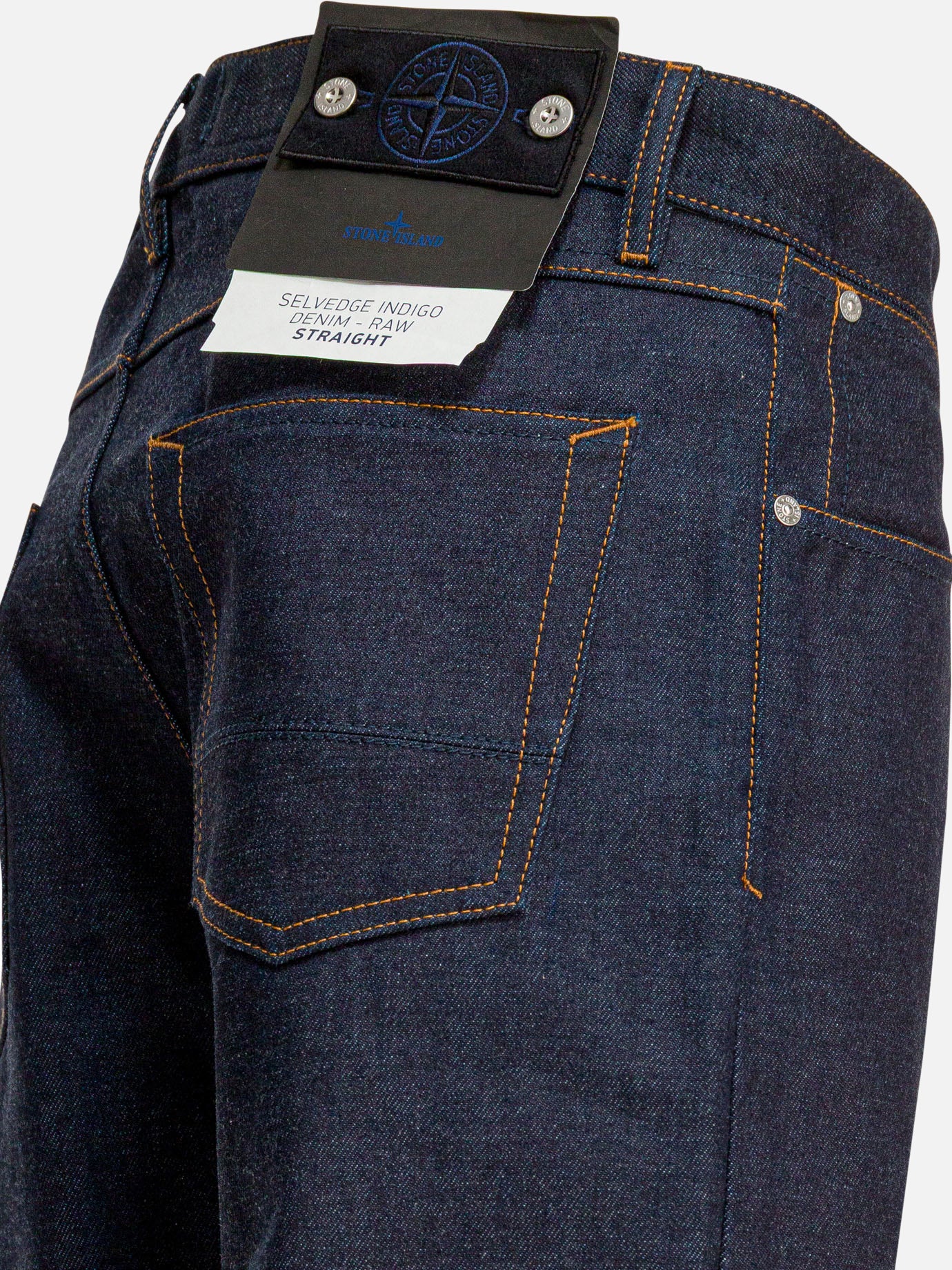 Straight-leg jeans Solid colour  Blue - Stone Island Men | PDP | VIETTI Online Store | Zoom-Modal_4
