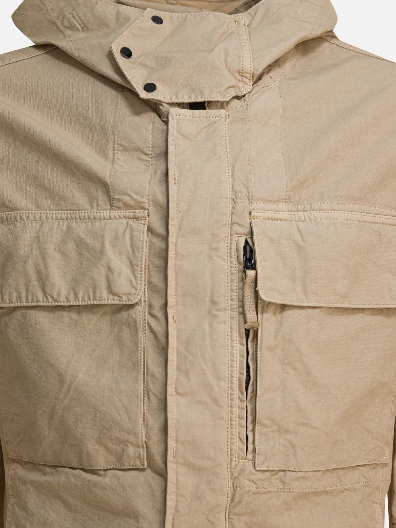 Quilted & Utility Jackets Logo  Beige - Stone Island Men | PDP | VIETTI Online Store | Zoom-Modal_3
