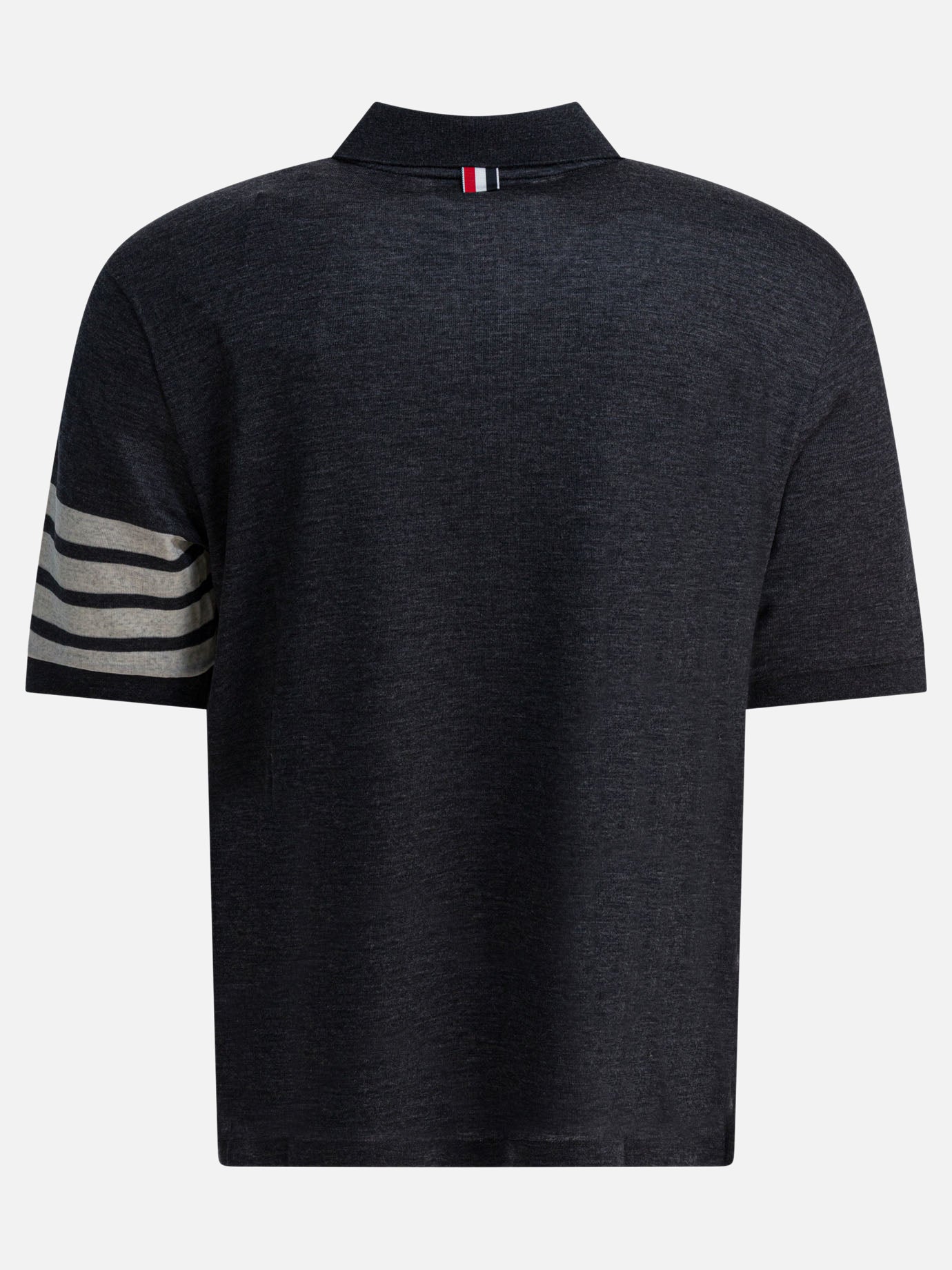 Polo shirts with buttons Logo  Grey - Thom Browne Men | PDP | VIETTI Online Store | Zoom-Modal_2
