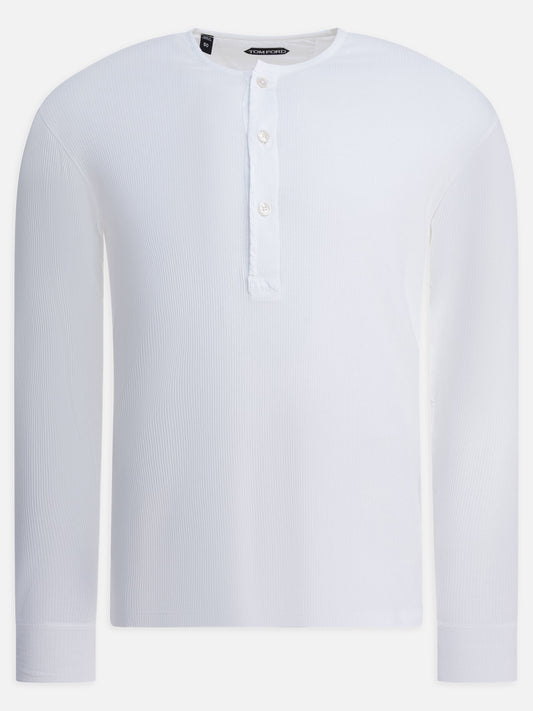 Crewneck t-shirts Solid colour  White - Tom Ford Men | PDP | VIETTI Online Store 
