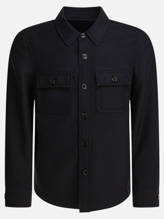 Overshirt jackets Solid colour  Black - Tom Ford Men | PLP | VIETTI Online Store 
