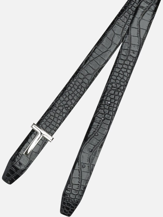 Leather belts 100% calf leather  Black - Tom Ford Men | PDP | VIETTI Online Store | 2
