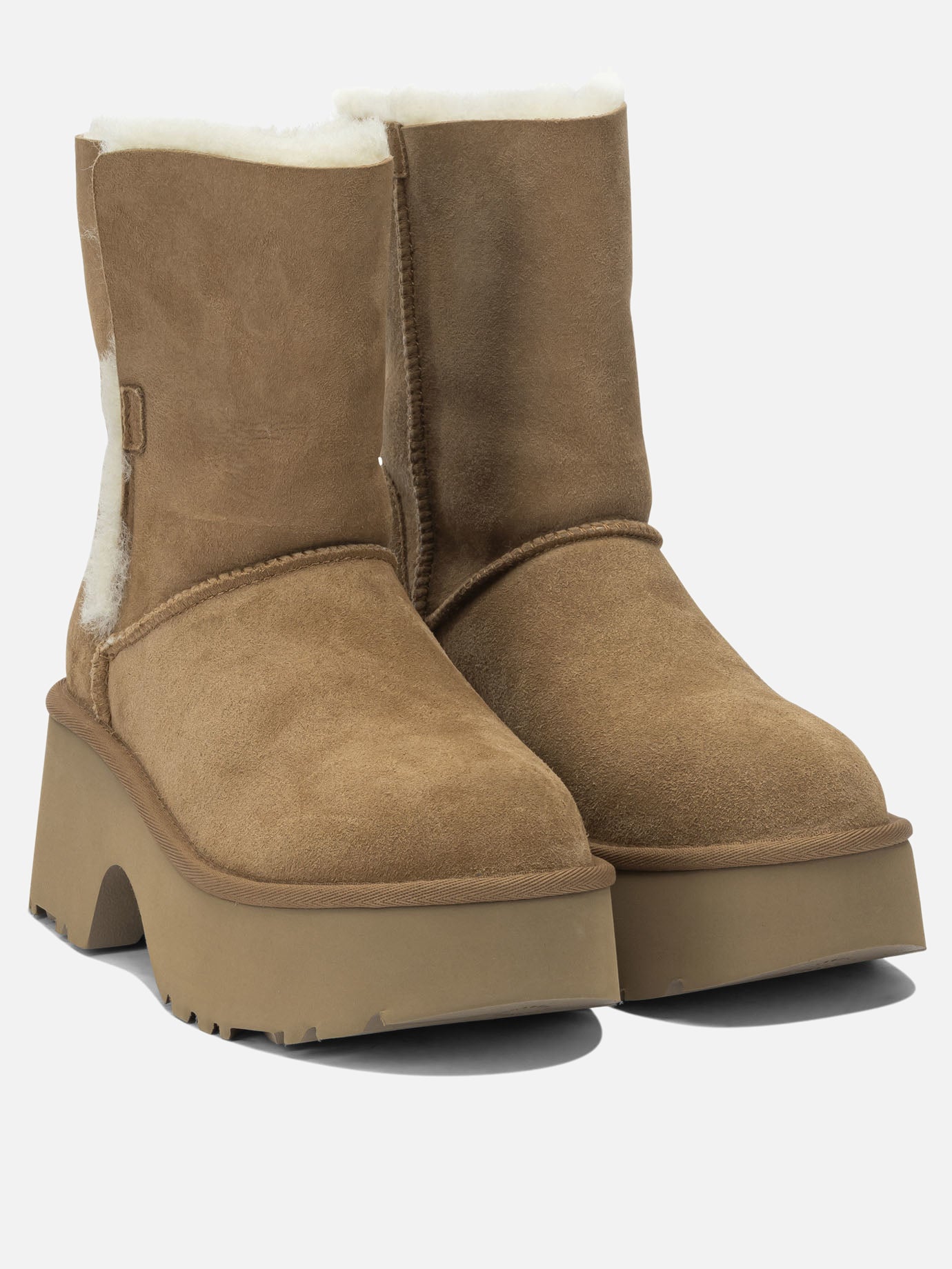 Pull-on boots 100% leather - 100% rubber  Brown - Ugg Women | PDP | VIETTI Online Store | thumbnail_2