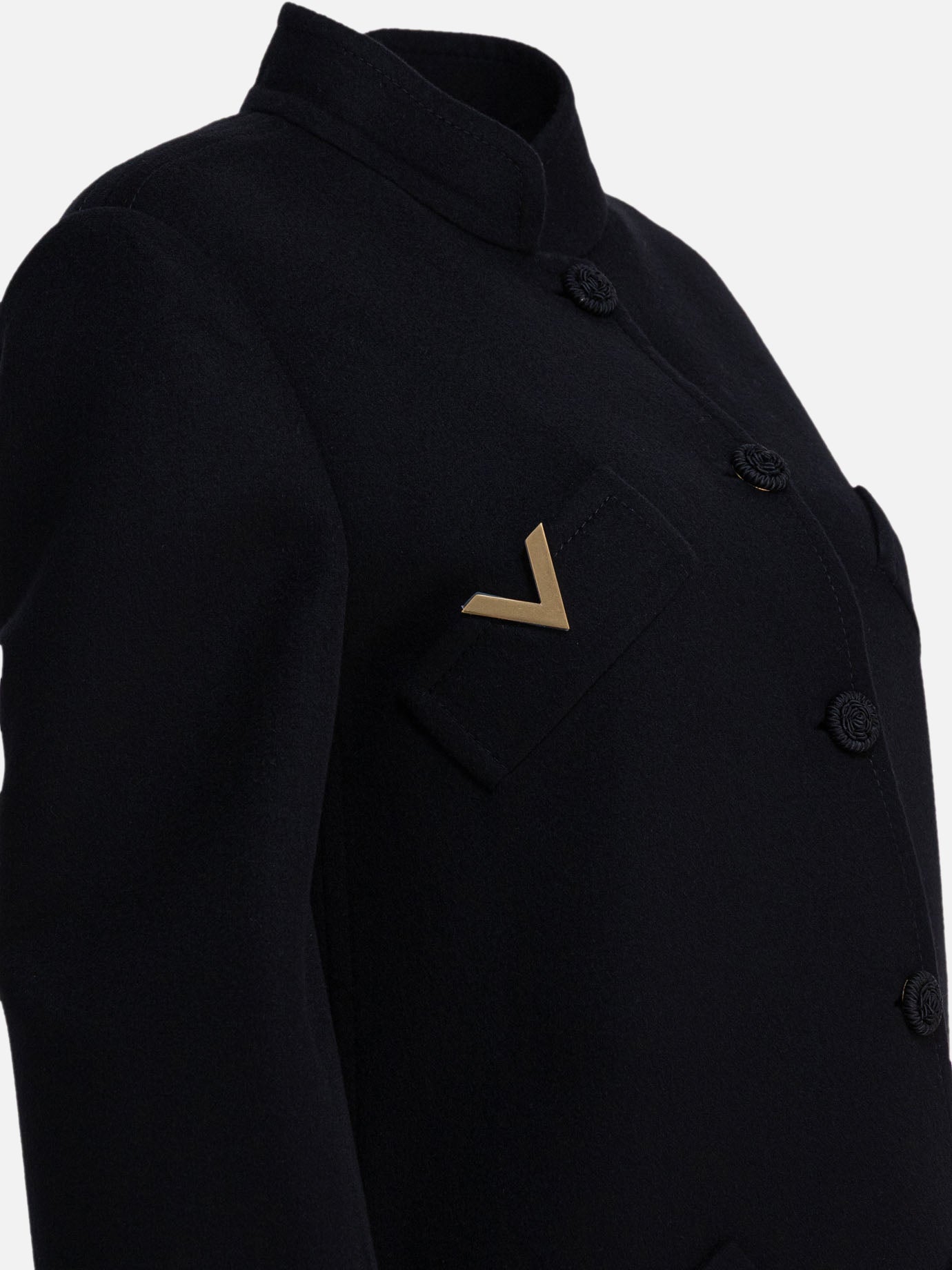 Long coats Logo  Black - Valentino Women | PDP | VIETTI Online Store | thumbnail_4