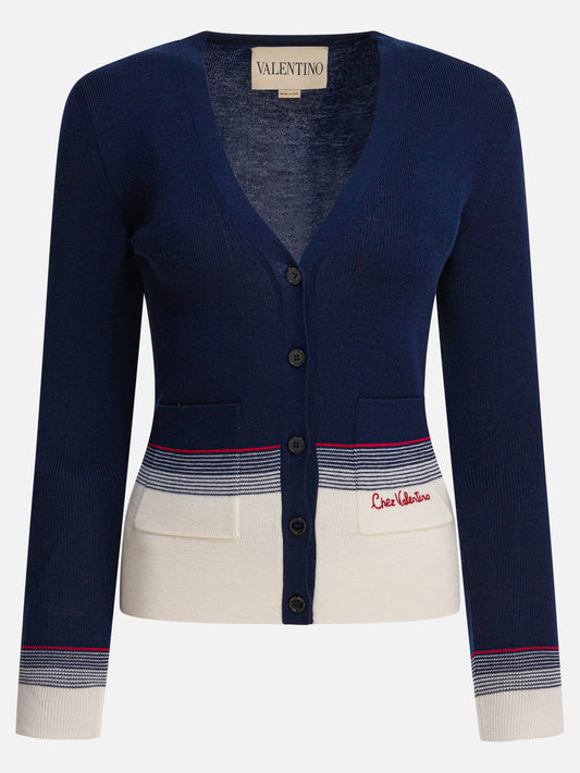 Cardigans Logo  Blue - Valentino Women | PDP | VIETTI Online Store 

