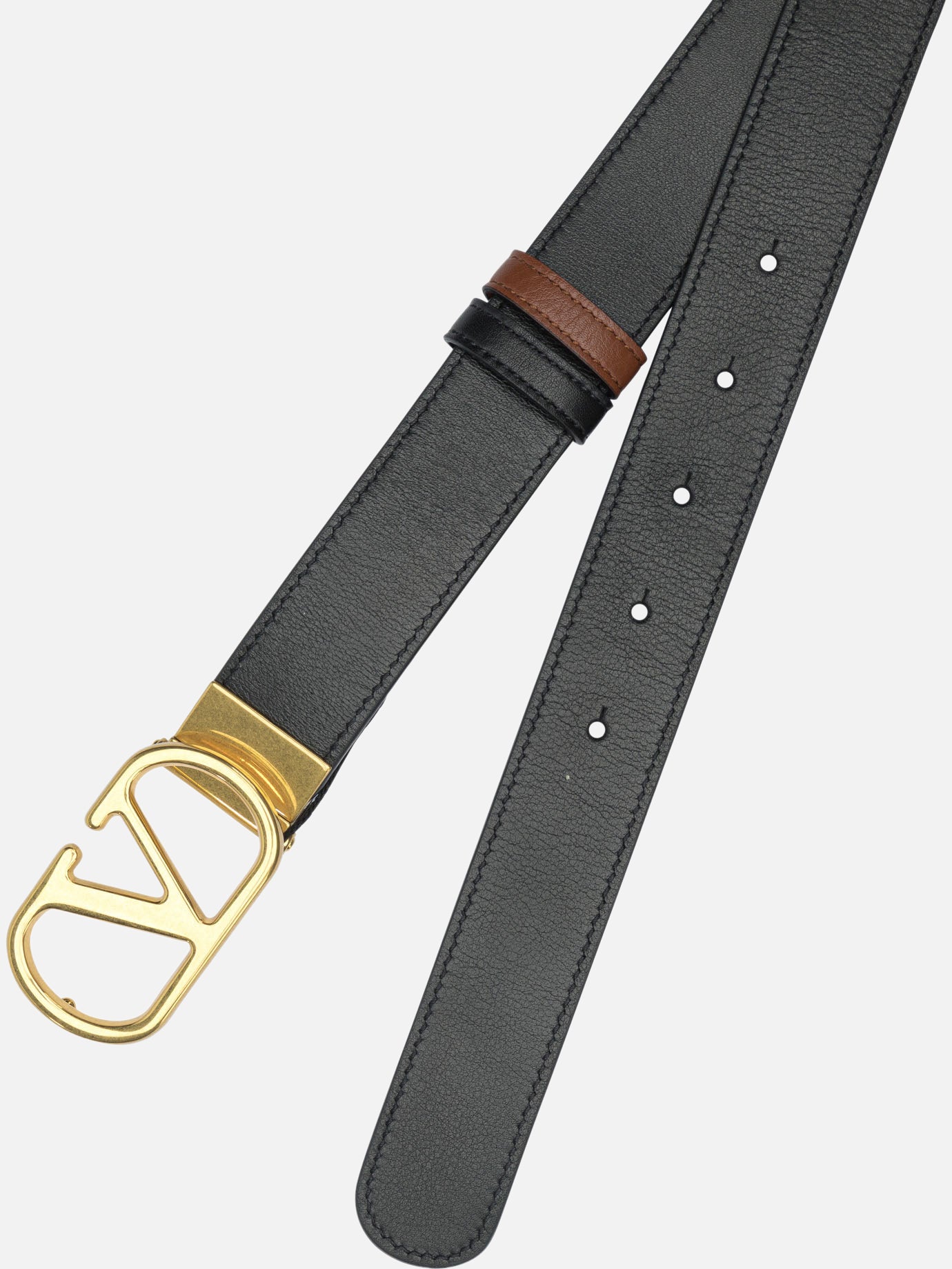 Leather belts 100% leather  Black - Valentino Garavani Women | PDP | VIETTI Online Store | Zoom-Modal_2
