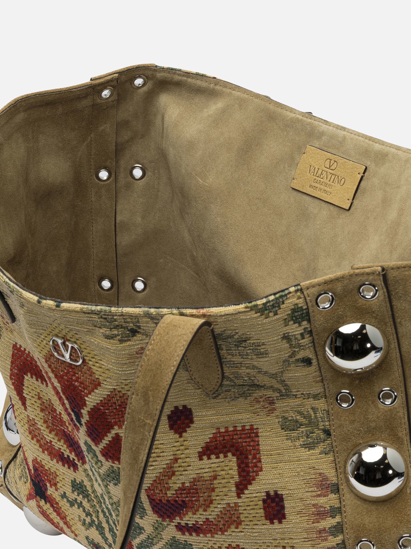 Large bags Embroidered  Beige - Valentino Garavani Women | PDP | VIETTI Online Store | thumbnail_5
